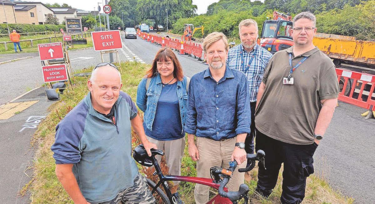 Wheels turning on new cycle path linking towns