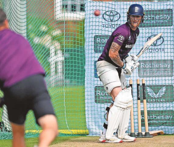 Boost for Durham and England as captain Stokes back in nets