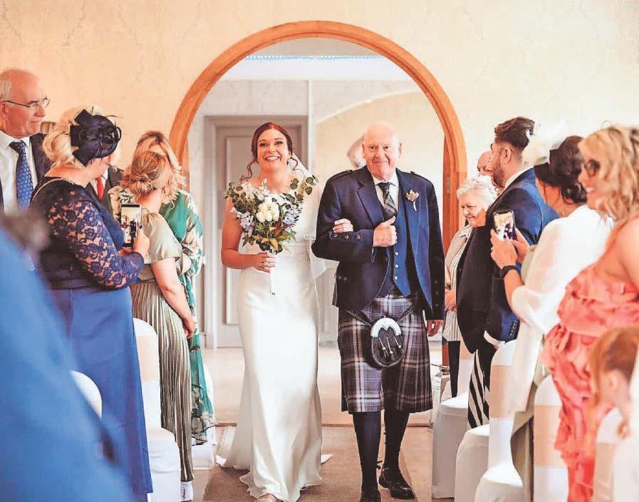 'I'm grateful they made it possible for my dad to walk me down the aisle'
