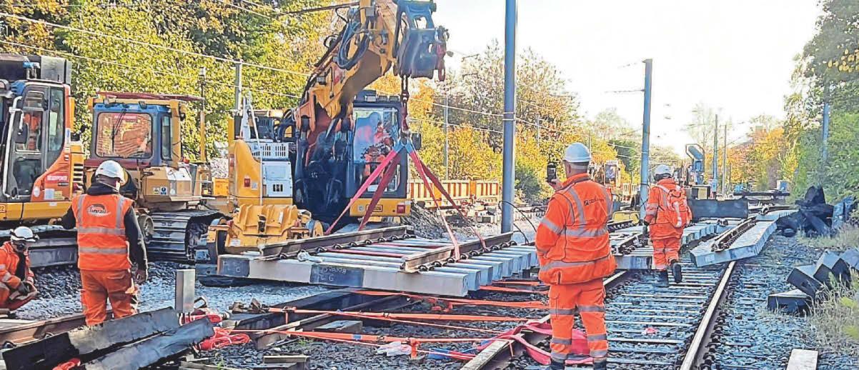 Six days of line closure as new Metro track is put in place