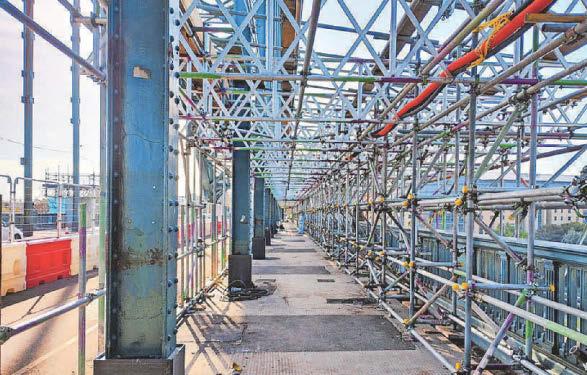 Night-time closure for bridge repairs