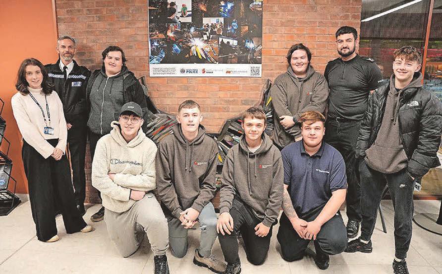 Students create tribute to victims of knife crime