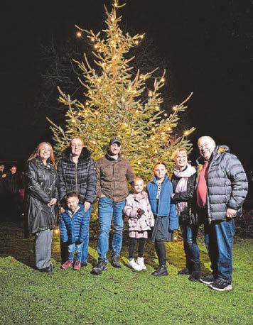 Girl battling rare cancer switches on Christmas lights