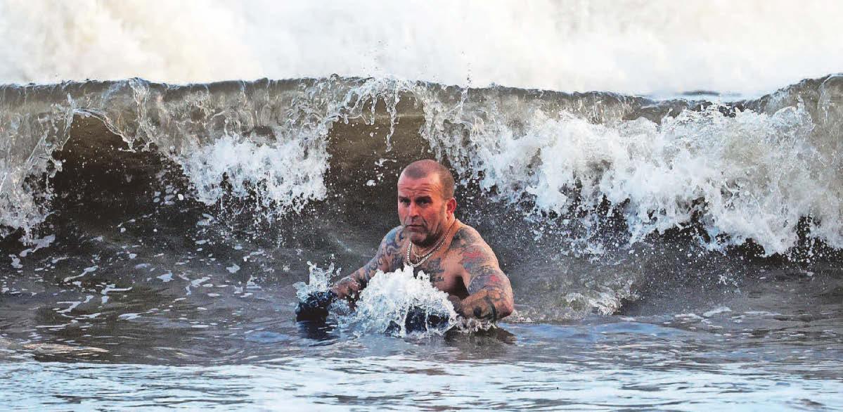 Sea swimmer says daily dip is 'out of this world'