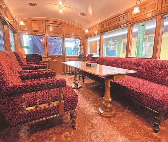 Travel in grand Victorian style in restored carriage