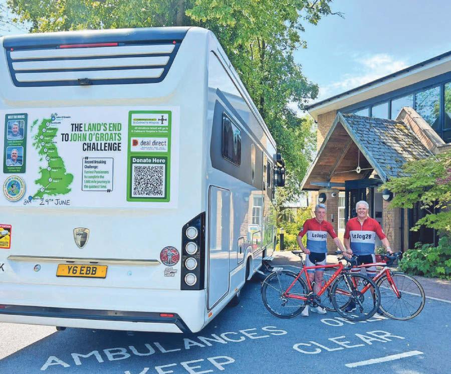 Eddie uses pedal power in world record attempt