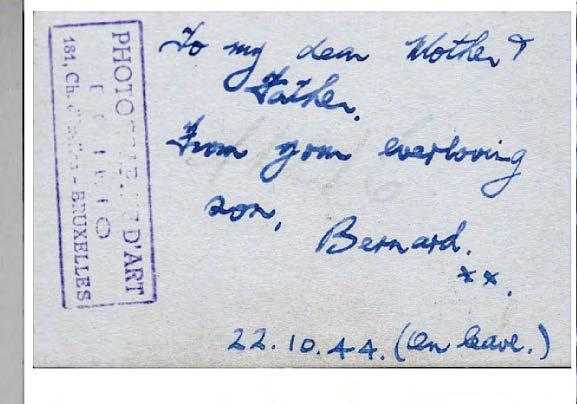 Bernard was one of first to know war in Europe was over