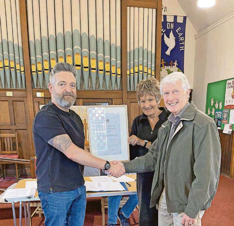 Award is 'a huge thanks from the whole community'