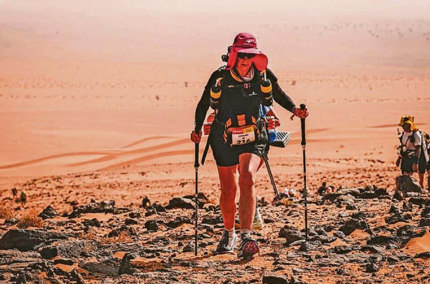 Caroline combines her love of art and running