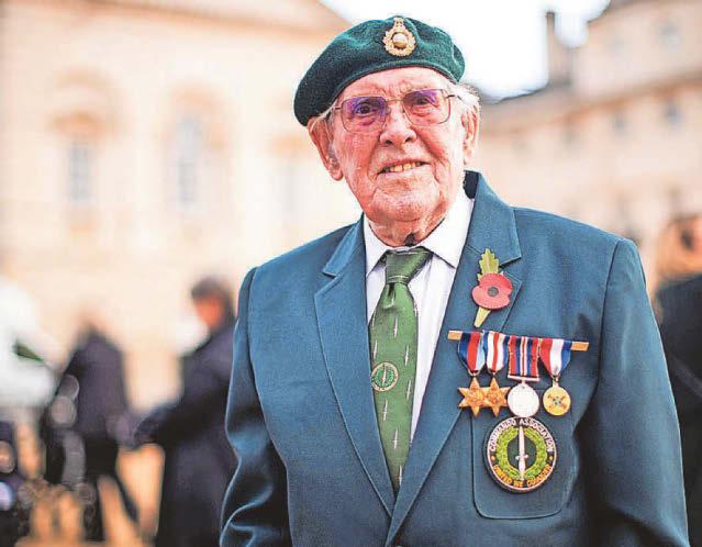 100-up former marine joins service at the Cenotaph
