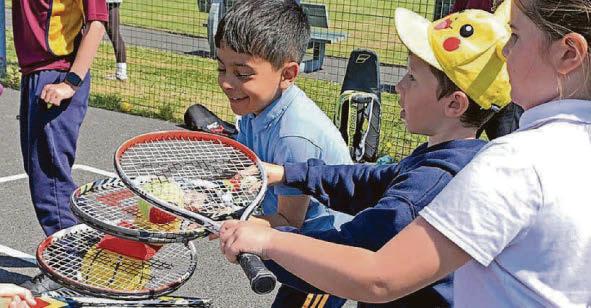 Serving up three weeks of tennis fun for pupils