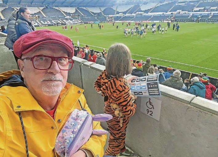 Dressed to impress - and the game left a lasting mark