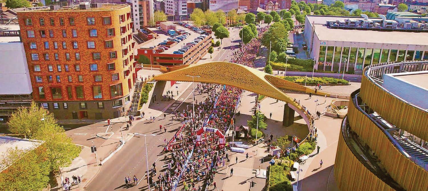 City limbers up to welcome thousands of runners