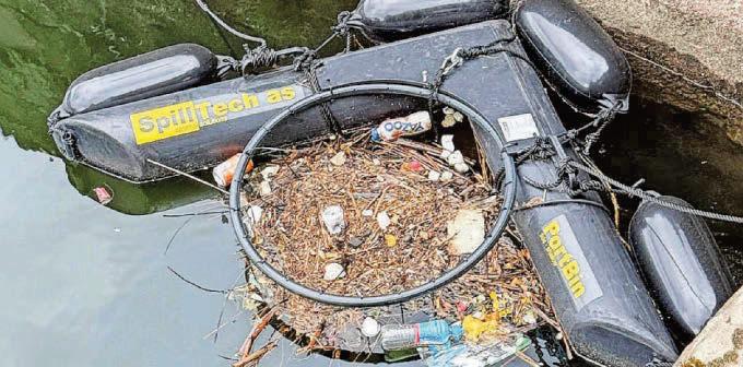 Trial aims to clean up marina waters