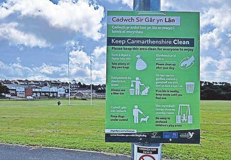 Plea for help to stop dog mess ruining county sports pitches