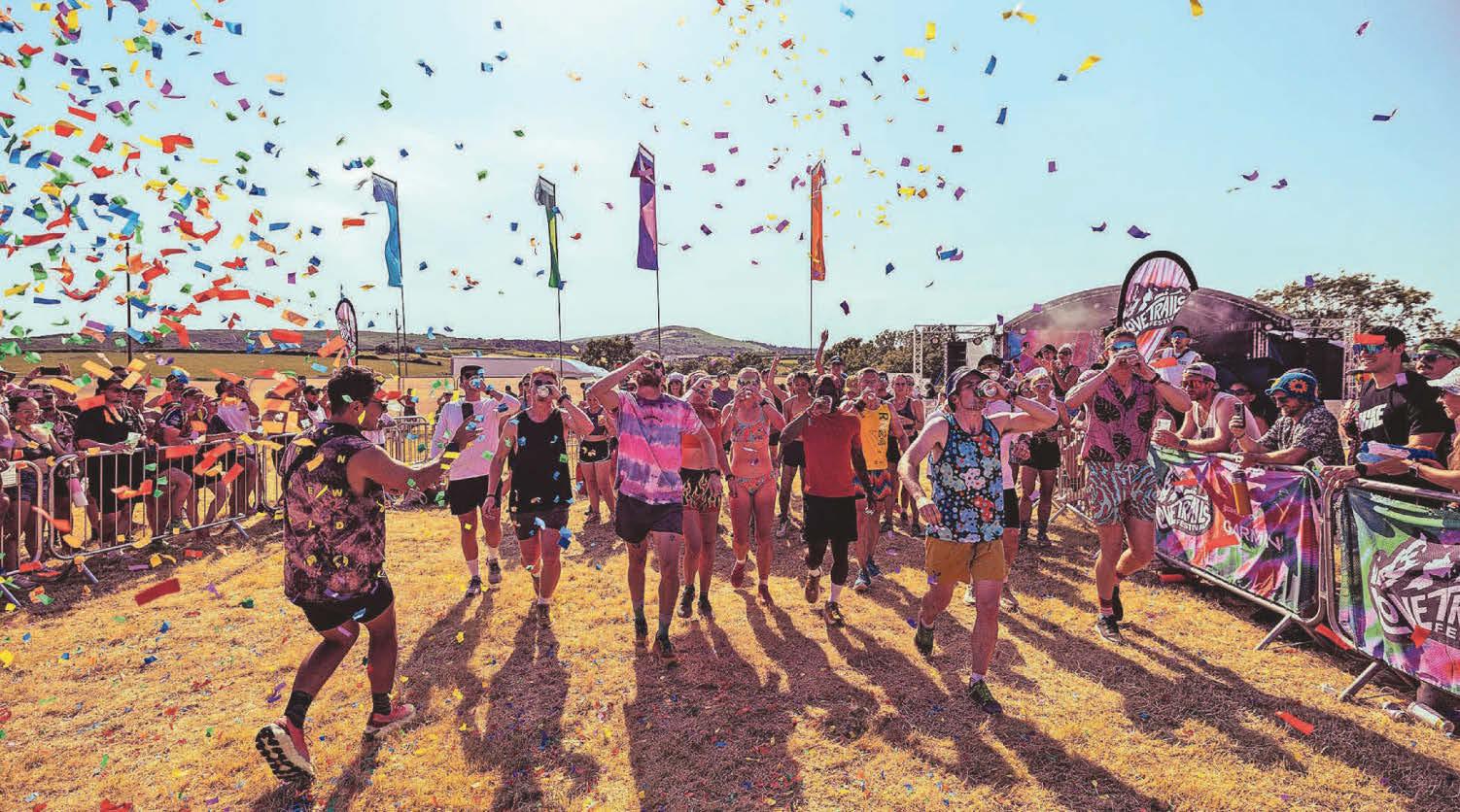 Festival-goers on the trail of a good time on Gower