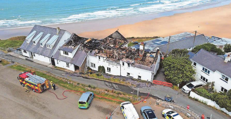 Blaze that devastated beauty spot hotel was 'caused by accident'