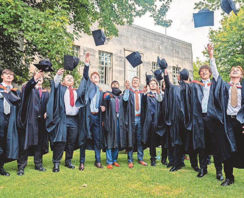 Day of celebration for uni graduates