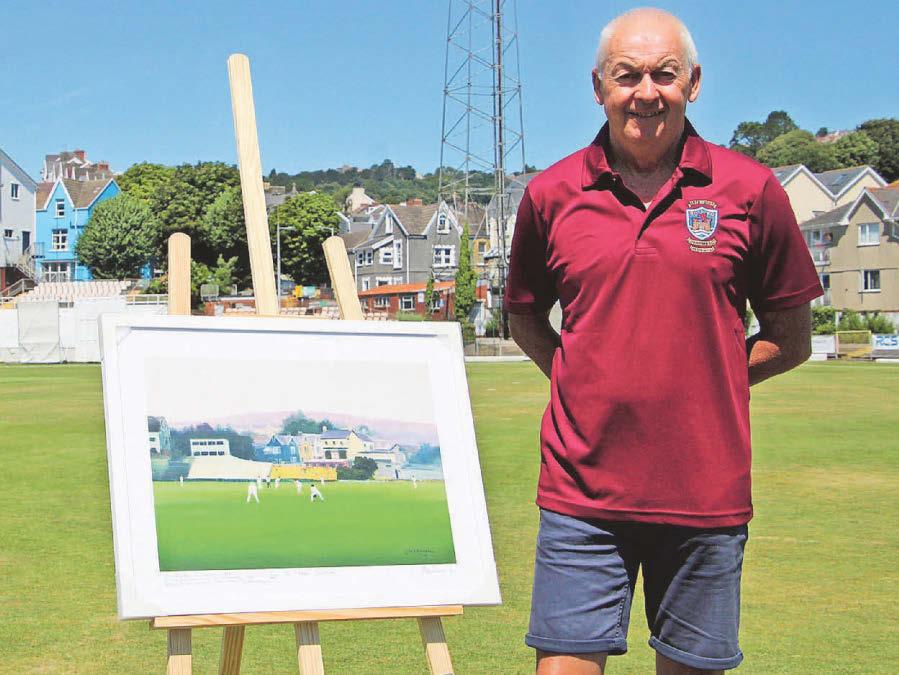Former cricket star's art to help fund club's move