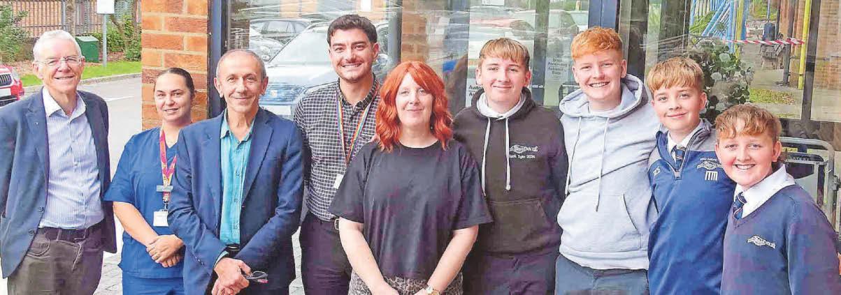 Sons unite for thank you to hospital staff helping mum