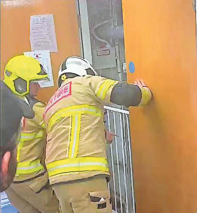Residents flee block of flats after floods cause 'pandemonium'