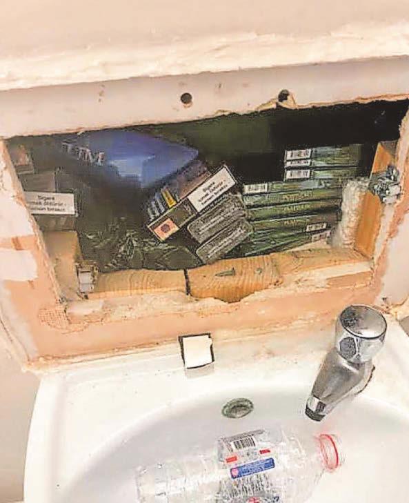 Secret compartment in loo revealed illegal trade