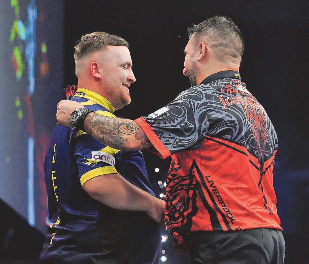 Littler defies boos to close gap on Clayton in Premier League