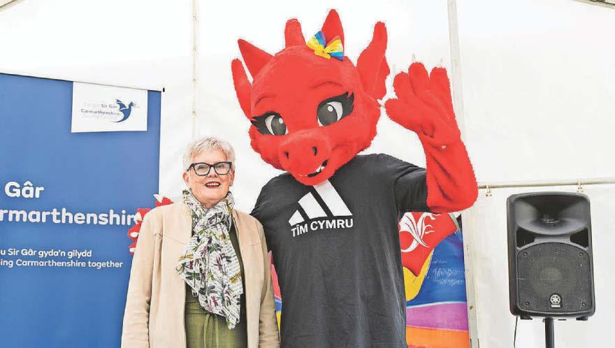 County limbers up for games with baton relay