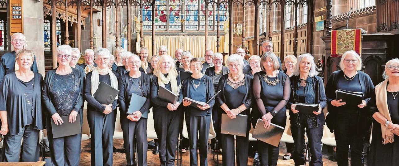 Singing friends share joy with audience