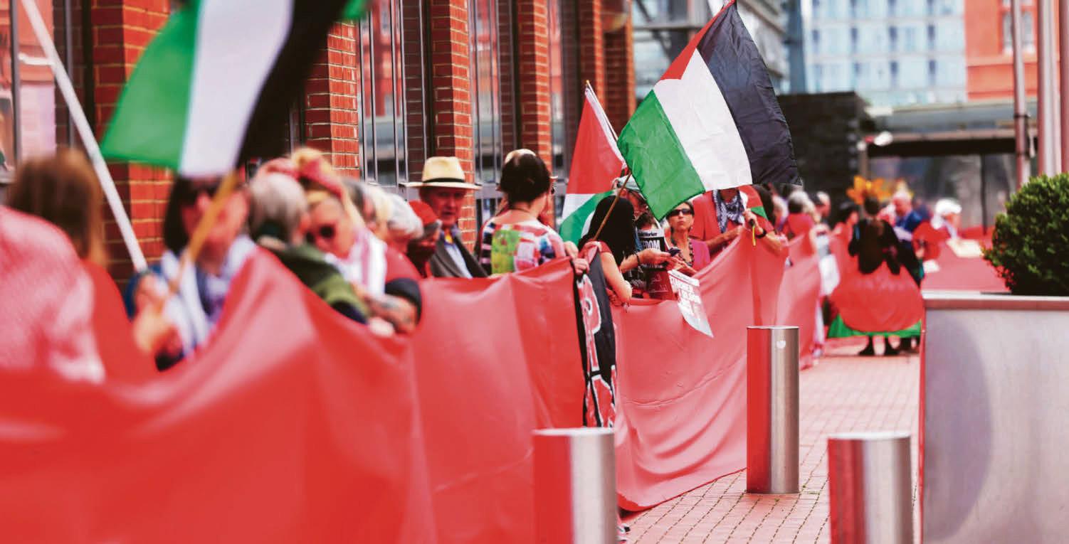 Hundreds gather in pro-Palestine protests outside Senedd