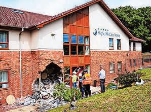 Two dead as care home hit by stolen car