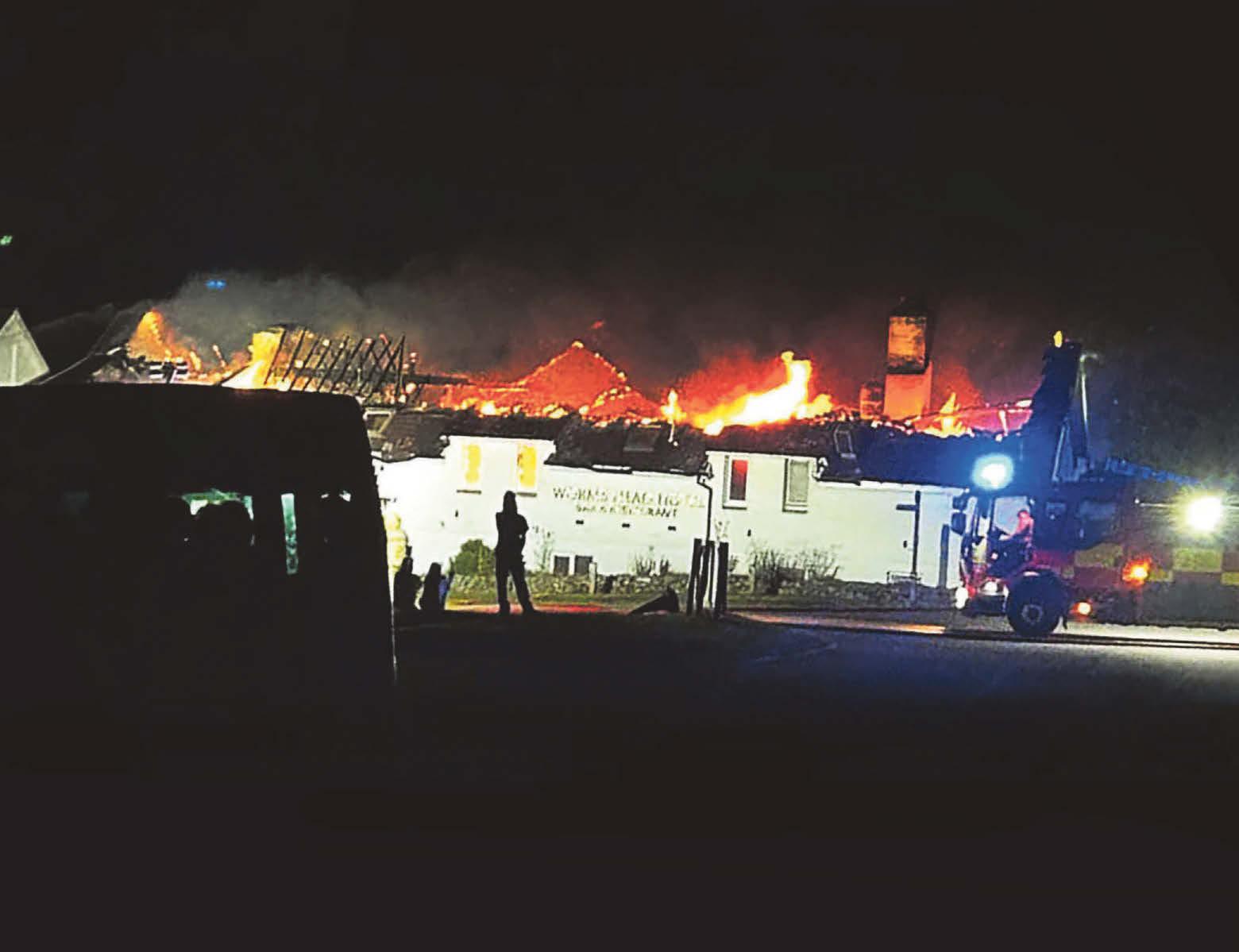 'I awoke to find my hotel at Welsh beauty spot in flames'