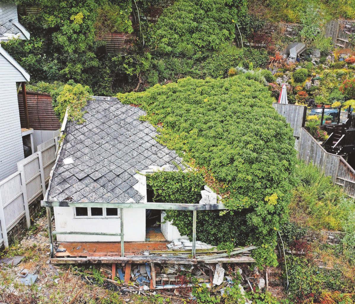Yours for a mere £450,000 - derelict house on the hill