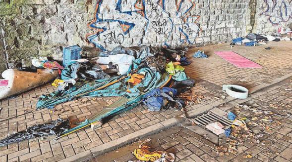 Drug use, assaults and human waste at tent camp in capital