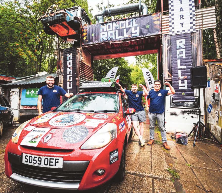 Bakery worker and pals conquer 7,450-mile rally in battered Clio