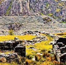The ghost village lost in time accessed through an eerie tunnel