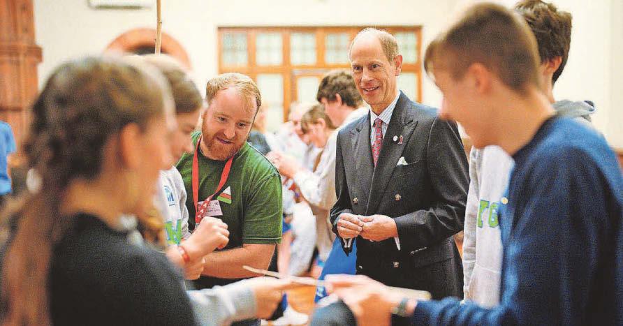 Duke of Edinburgh calls in to check on his crew