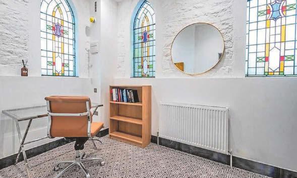 The church renovation project which towers above city centre