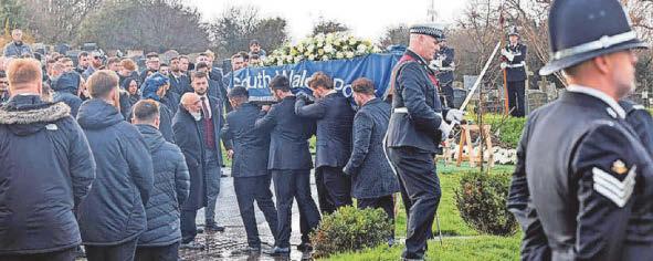 Hundreds gather to pay respects to popular officer