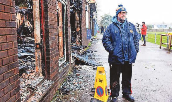 Electrical fault sparked blaze at rugby clubhouse