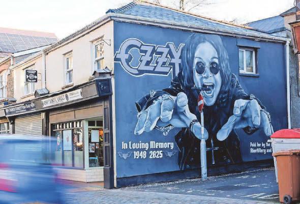 Huge mural shines light on Prince of Darkness
