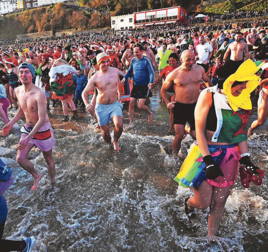 Record numbers take the plunge for annual Boxing Day swim