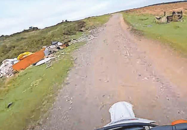 Biker documents scale of fly-tipping during mountain ride