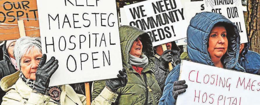 Hospital closure protest