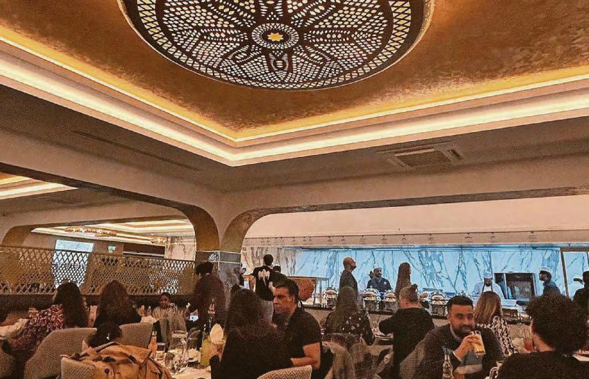 Eating at the pyramid was a manic experience