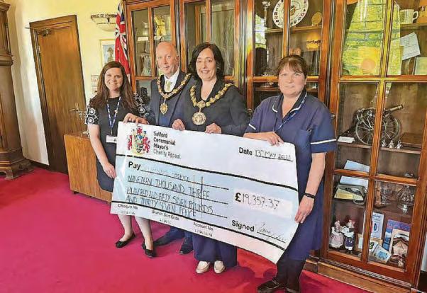 Mayor's fundraising helps to boost hospice coffers