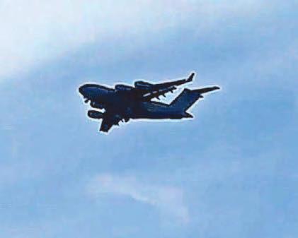 Huge military plane is spotted in the skies
