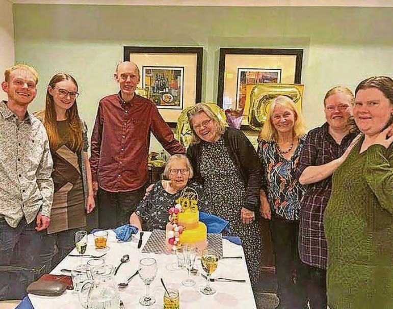 Plenty of fun and laughter as Joy marks 105th birthday