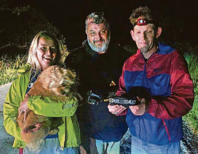 Dunes, drone and devoted helpers: how missing Roxie was found