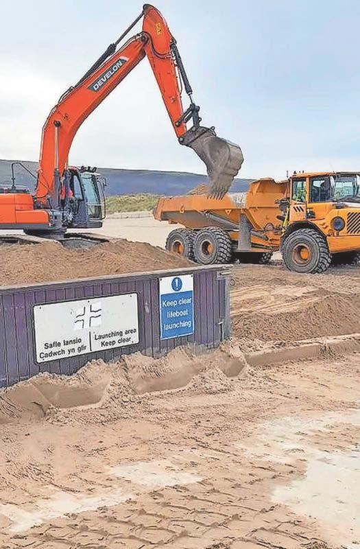 Huge sand-moving op starts at resort beach